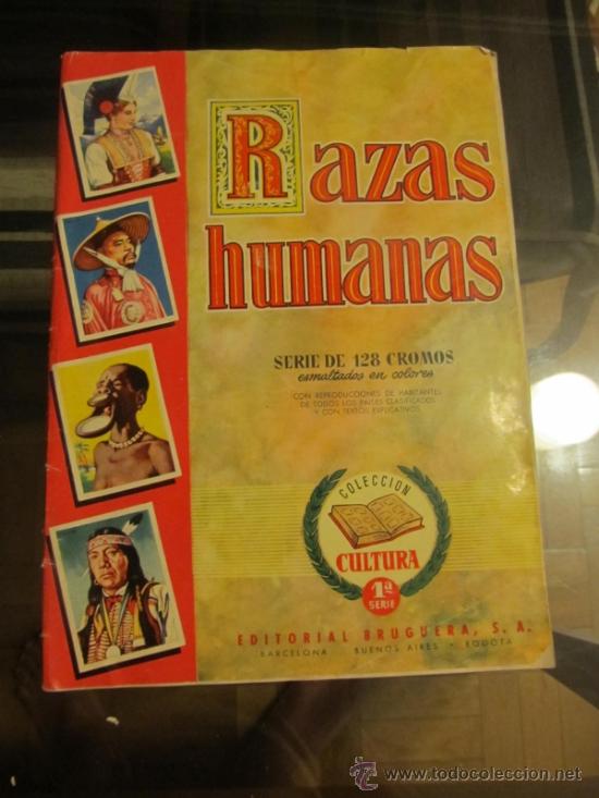 Collectable Albums: M69 ALBUM DE CROMOS RAZAS HUMANA 1 SERIE COLECCION CULTURA EDITORIAL BRUGUERA