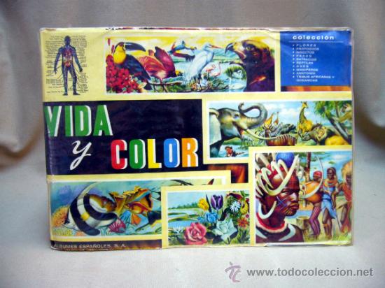 Collectable Albums: ALBUM, VIDA Y COLOR, 1965, ALBUNES ESPA&Ntilde;OLES S.A, COMPLETO