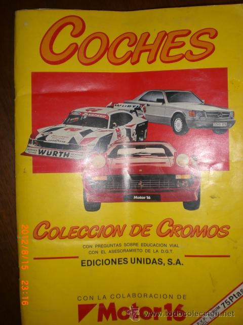 Colecionismo Caderneta: COCHES