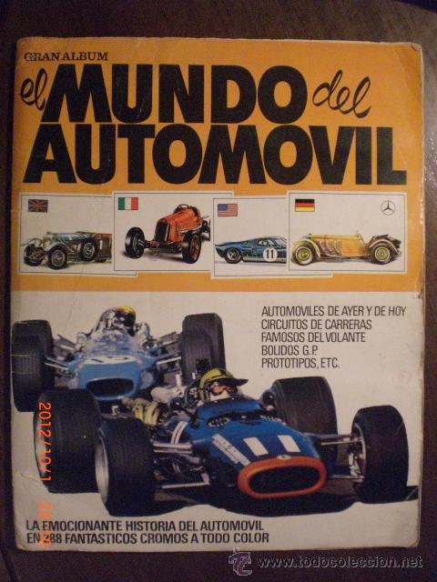 Collezionismo &Aacute;lbum: EL MUNDO DEL AUTOMOVIL