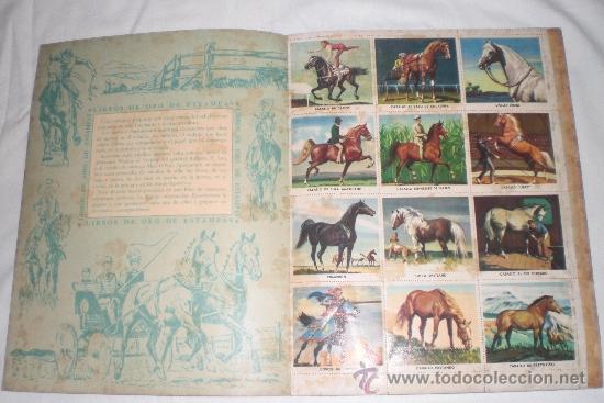 Coleccionismo &aacute;lbum: LIBRO DE ORO DE ESTAMPAS CABALLOS 1962 - Foto 2