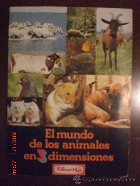 Colecionismo Caderneta: EL MUNDO DE LOS ANIMALES EN 3 DIMENSIONES - PANRICO