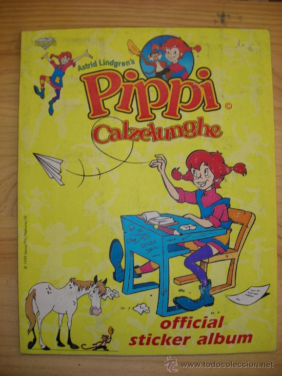 Collezionismo &Aacute;lbum: PIPPI CALZELUNGHE  OFFICIAL STICKER ALBUM   EN ITALIANO