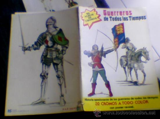 Collezionismo &Aacute;lbum: Album completo Guerreros todos los tiempos   militares  1979