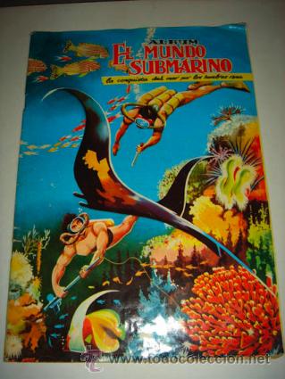 Coleccionismo &Aacute;lbum: &Aacute;lbum de cromos completo EL MUNDO SUBMARINO, Ferma 1957.