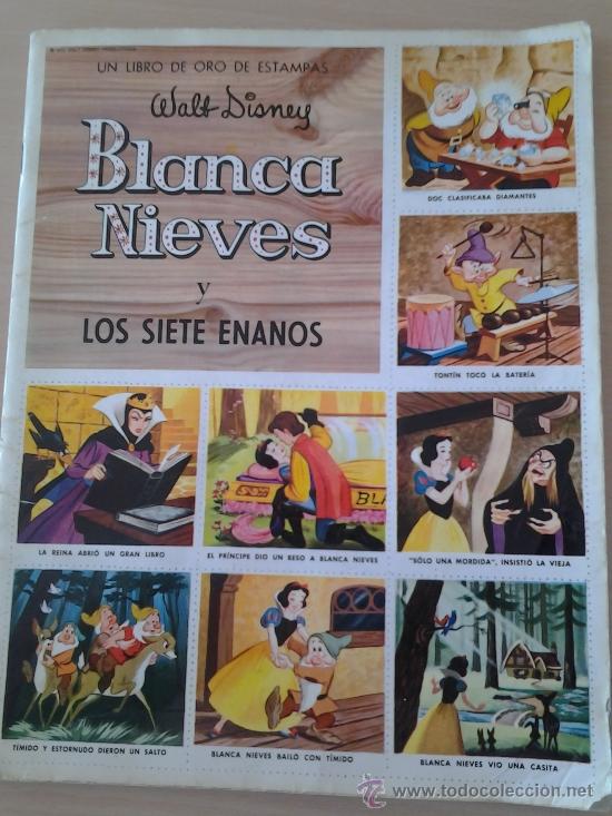 Collectable Albums: ALBUM 1970 Walt Disney BLANCA NIEVES y los siete enanos. Completo. Un libro de oro de enanos.