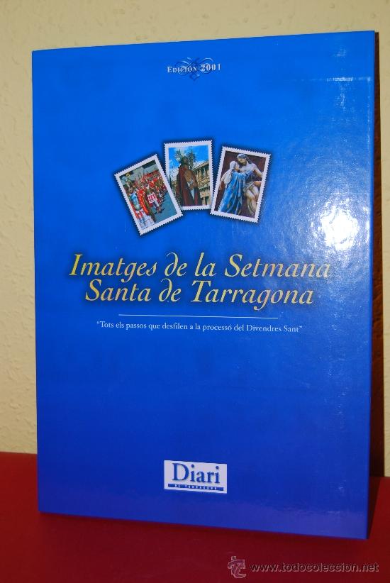 Colecionismo Caderneta: IM&Aacute;GENES DE LA SEMANA SANTA DE TARRAGONA - &Aacute;LBUM CROMOS MET&Aacute;LICOS - COMPLETO - A&Ntilde;O 2001 - SELLOS