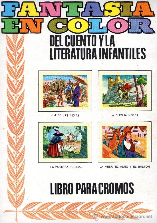 Collezionismo &Aacute;lbum: &Aacute;LBUM DE CROMOS - FANTASIA EN COLOR - FANTASIA EN AMARILLO - COMPLETO - COLED - A&Ntilde;O 1973.