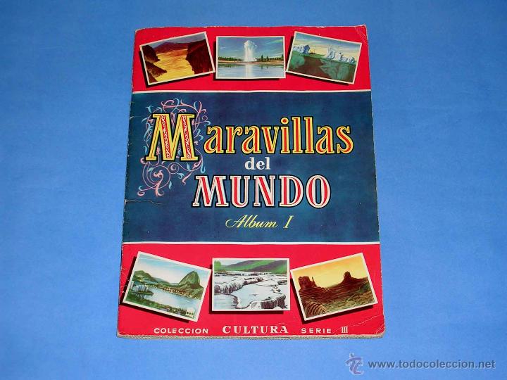 Colecionismo Caderneta: Album Maravillas del Mundo I. Bruguera, completo. 1956. Bien conservado.