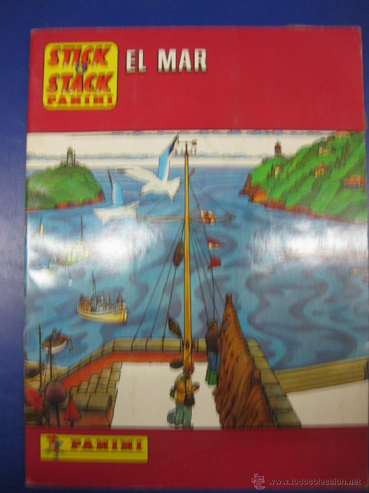 Coleccionismo &aacute;lbum: ALBUM  CROMOS STICK & STACK EL MAR. COMPLETO. PANINI 1986. - Foto 1