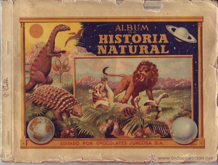 Coleccionismo &Aacute;lbum: CHOCOLATE JUNCOSA - ALBUM DE HISTORIA NATURAL TOMO I EL CIELO Y PREHISTORIA - ALBUM COMPLETO