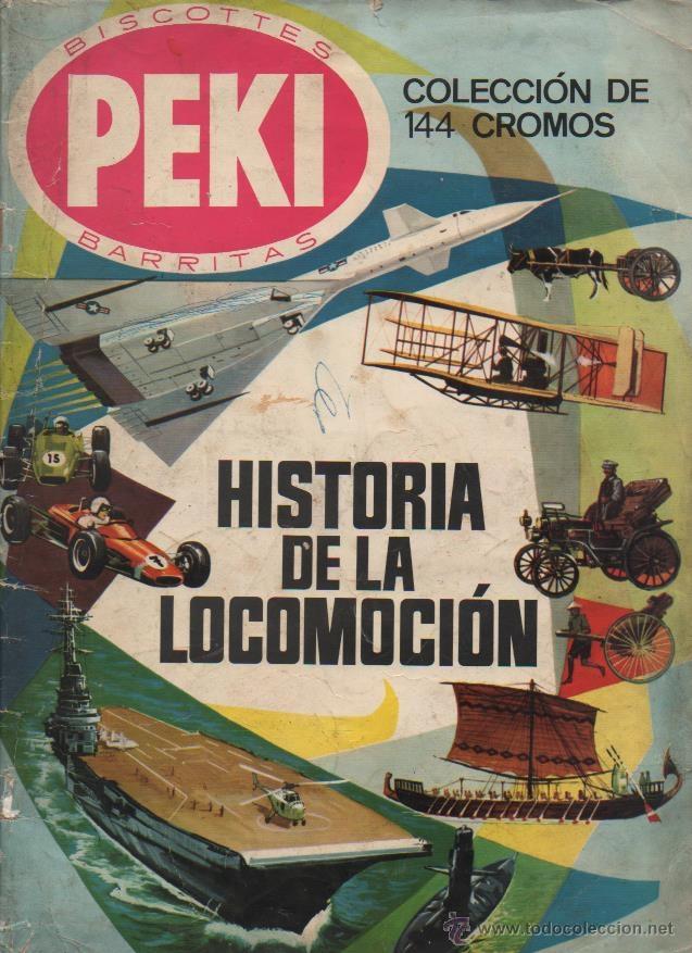 Collectionnisme Album: HISTORIA DE LA LOCOMOCION BISCOTTES PEKI - COMPLETO - B 4