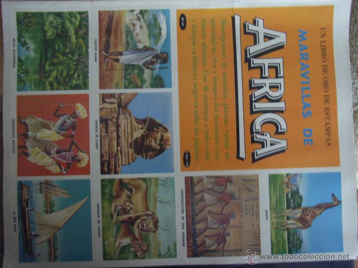 Collectionnisme Album: ALBUM DE CROMOS-LIBRO: MARAVILLAS DE AFRICA. EDITORIAL NOVARO-MEXICO N&ordm; 64
