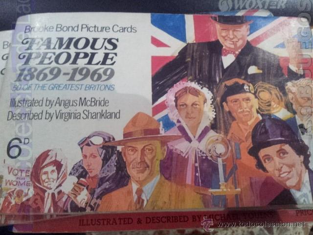 Collectionnisme Album: ALBUM COMPLETO DE CROMOS DE TABACO GENTES FAMOSAS DESDE 1869-1969