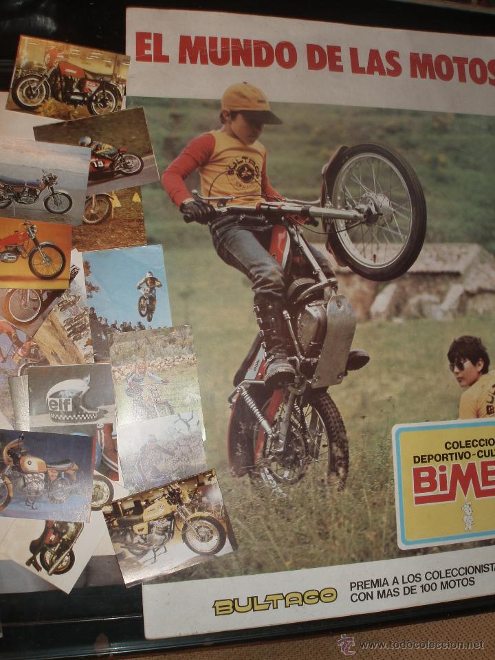 Coleccionismo &Aacute;lbum: EL MUNDO DE LAS MOTOS COMPLETO CROMOS SIN PEGAR