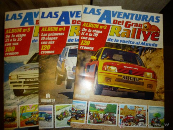 Collectable Albums: LAS AVENTURAS DEL GRAN RALLYE DE LA VUELTA AL MUNDO, 3 ALBUMES COMPLETOS