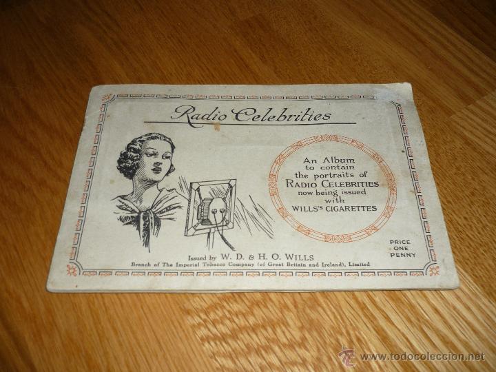 Colecionismo Caderneta: Radio Celebrities celebridades de la radio Tabaco Wills a&ntilde;os 30 Completo 50 cromos B.E.