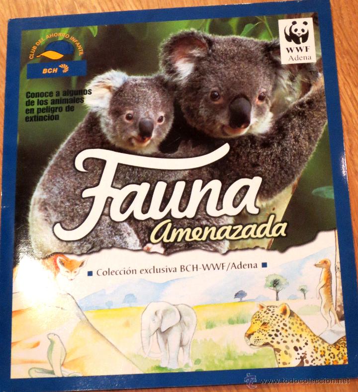 Collectionnisme Album: &Aacute;LBUM FAUNA AMENAZADA COLECCI&Oacute;N BCH-WWF/ADENA COMPLETO