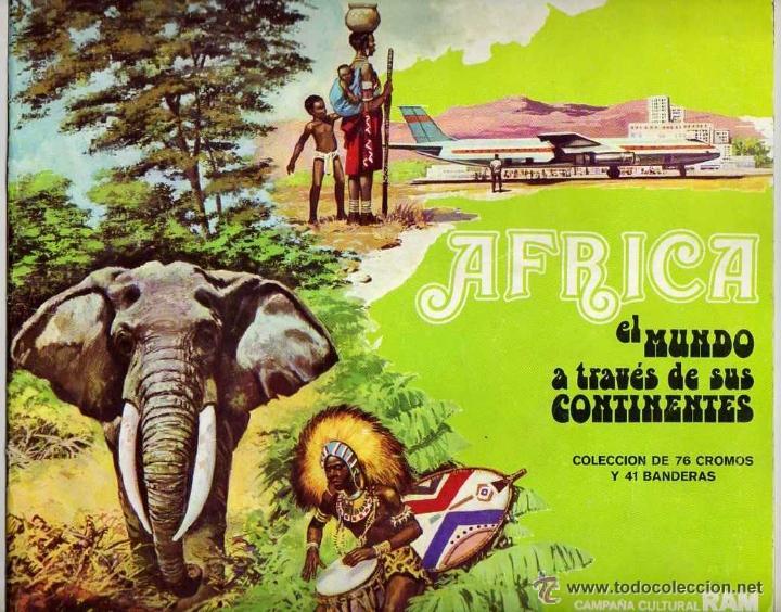 Collectionnisme Album: AFRICA EL MUNDO A TRAVES DE SUS CONTINENTES. RAM. ALBUM COMPLETO EN MUY BUEN ESTADO
