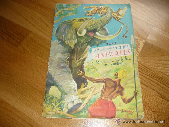 Collectionnisme Album: EL MUNDO DE LOS ANIMALES SU VIDA...SUS LUCHAS...SU AMBIENTE. FHER A&Ntilde;OS 50. ALBUM COMPLETO 326 CROMOS
