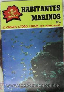 Collectable Albums: Habitantes Marinos, n&ordm; 4 Album de Cromos