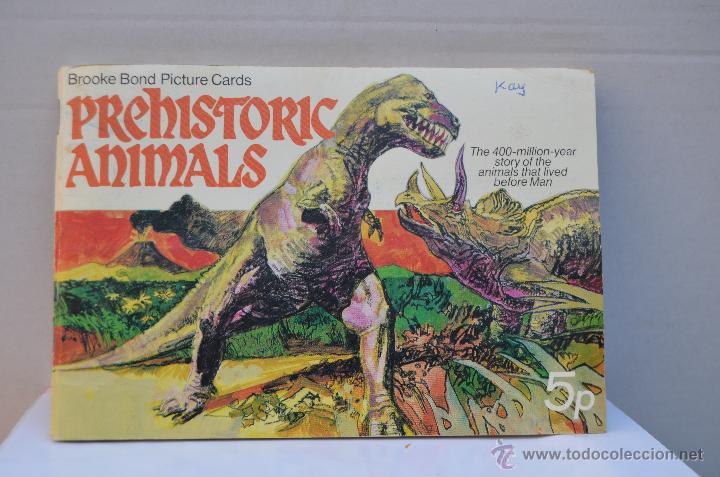 Collezionismo &Aacute;lbum: ALBUM DE CROMOS INGLES ( PREHISTORIC ANIMALS ) COMPLETO