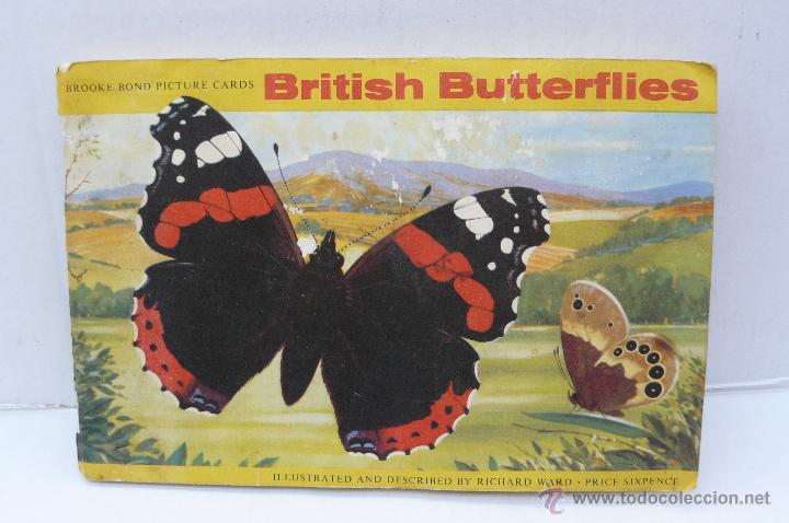 Collezionismo &Aacute;lbum: ALBUM DE CROMOS INGLES ( BRITISH BUTTERFLIES ) COMPLETO
