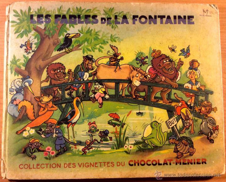 Collezionismo &Aacute;lbum: ALBUM CROMOS COMPLETO FRANC&Eacute;S - LES FABLES DE LA FONTAINE - CHOCOLAT- MENIER