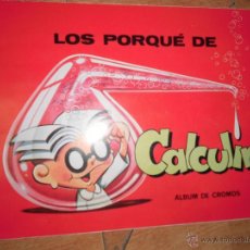 Coleccionismo Álbum: ALBUM CROMOS ANTIGUO EL PORQUE DE CALCULIN SOLO 10 CROMOS