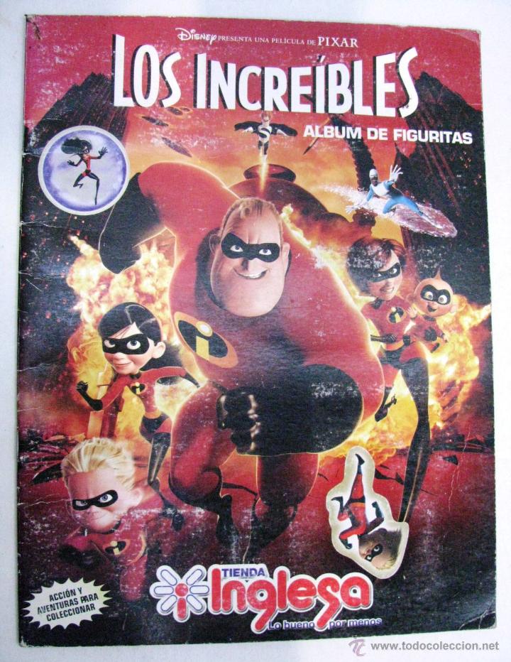 Collezionismo &Aacute;lbum: ALBUM 186 CROMOS COMPLETO LOS INCREIBLES DISNEY PELICULA PIXAR