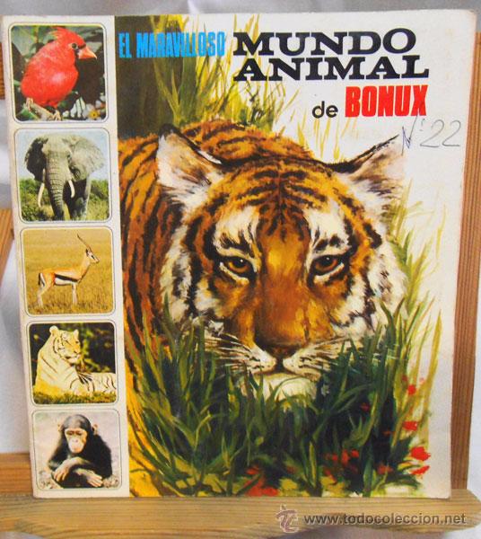 Colecionismo Caderneta: ALBUM EL MARAVILLOSO MUNDO ANIMAL DE BONUX , EDITARIAL FHER , 1973 - COMPLETO