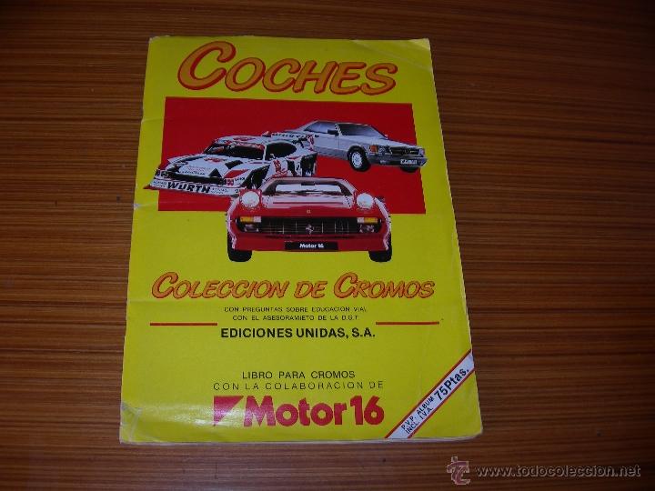 Coleccionismo &aacute;lbum: COCHES  COMPLETO 162  CROMOS DE EDICIONES UNIDAS - Foto 1