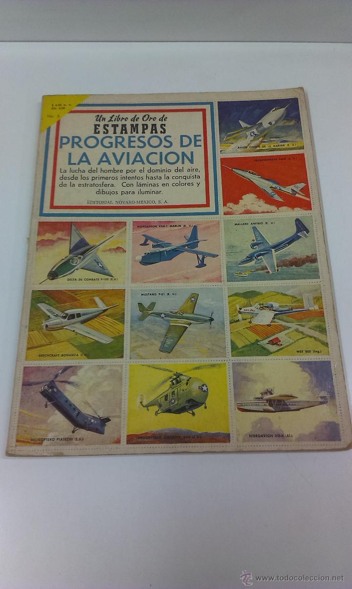 Coleccionismo &aacute;lbum: UN LIBRO DE ORO DE ESTAMPAS. PROGRESOS DE LA AVIACION N&ordm;5 - Foto 1