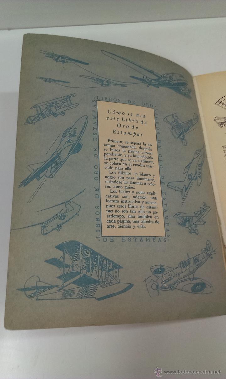 Coleccionismo &aacute;lbum: UN LIBRO DE ORO DE ESTAMPAS. PROGRESOS DE LA AVIACION N&ordm;5 - Foto 3