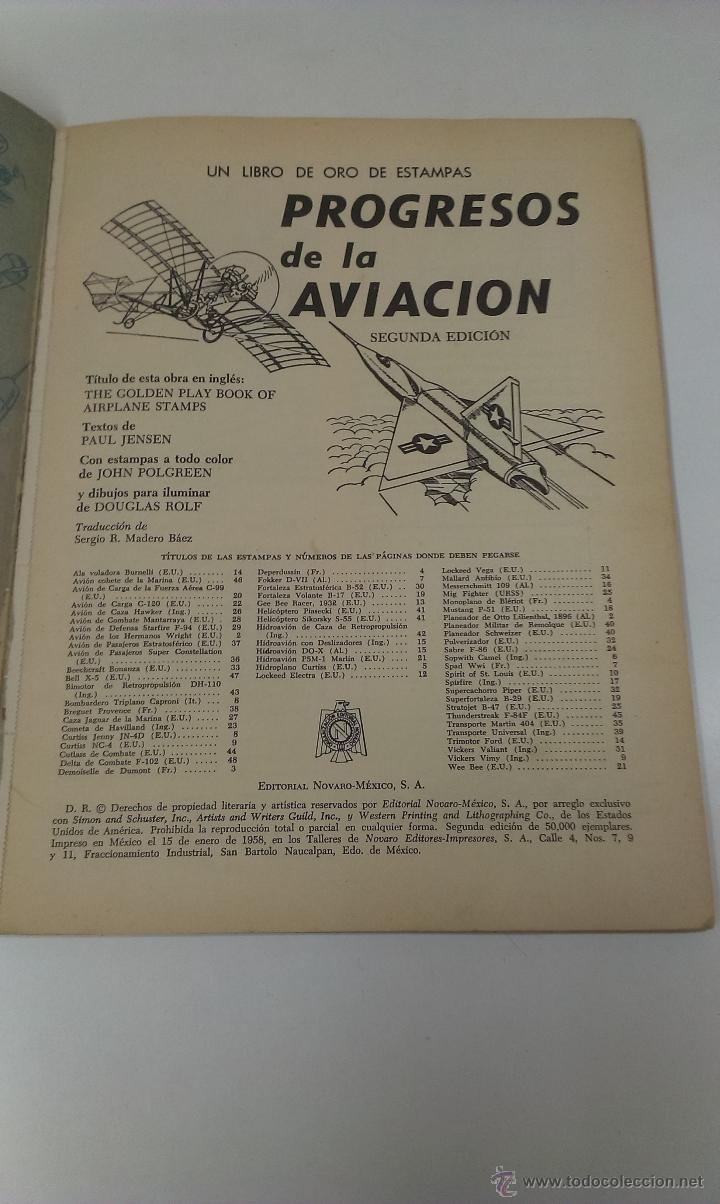 Coleccionismo &aacute;lbum: UN LIBRO DE ORO DE ESTAMPAS. PROGRESOS DE LA AVIACION N&ordm;5 - Foto 4