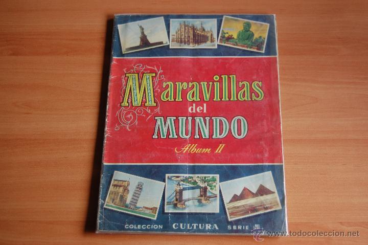 Coleccionismo &Aacute;lbum: ALBUM CROMOS COMPLETO MARAVILLAS DEL MUNDO ALBUM II. ED. BRUGUERA.