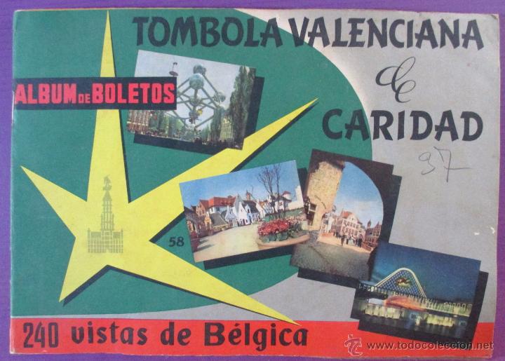Collectable Albums: ALBUM DE CROMOS COMPLETO - T&Oacute;MBOLA VALENCIANA DE CARIDAD - 1960 - ORIGINAL - 240 VISTAS DE B&Eacute;LGICA