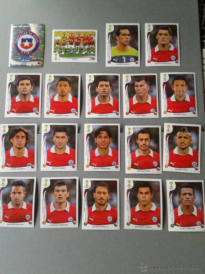 Collectionnisme Album: Chile Panini Fifa World Cup Brasil 2014 Completo Equipo Colecci&oacute;n Tarjetas Perfecto Nuevo!!! R1832