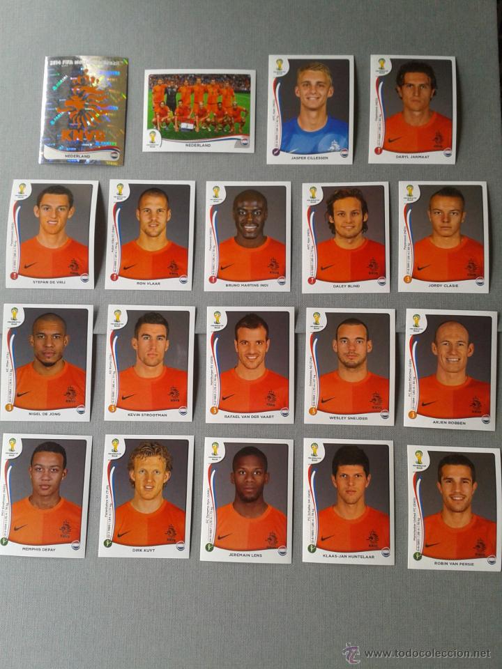 Collectionnisme Album: Pa&iacute;ses Bajos Panini Fifa World Cup Brasil 2014 Completo Equipo Colecci&oacute;n Tarjetas Nuevas!!! R1833