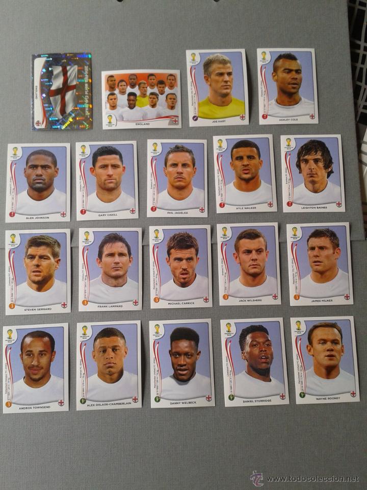 Collectionnisme Album: Inglaterra Panini Fifa World Cup Brasil 2014 Completo Equipo Colecci&oacute;n Tarjetas Nuevas!!! R1840