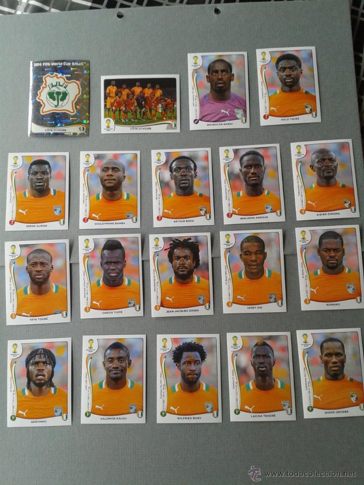 Collectionnisme Album: Costa de Marfil Panini Fifa World Cup Brasil 2014 Completo Equipo Colecci&oacute;n Tarjetas Nuevas!!! R1844