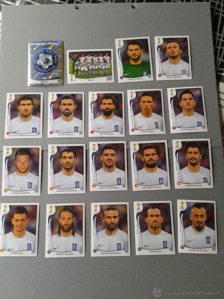 Collectionnisme Album: Grecia Panini Fifa World Cup Brasil 2014 Completo Equipo Colecci&oacute;n Tarjetas Nuevas!!! R1845