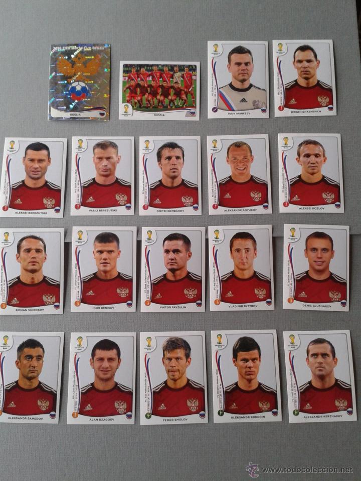 Collectionnisme Album: Rusia Panini Fifa World Cup Brasil 2014 Completo Equipo Colecci&oacute;n Tarjetas Nuevas!!! R1850