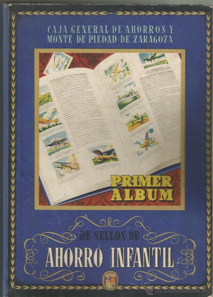 Coleccionismo &Aacute;lbum: CAJA GENERAL DE AHORROS Y MONTE DE PIEDAD DE ZARAGOZA. PRIMER ALBUM DE SELLOS AHORRO INFANTIL 1947