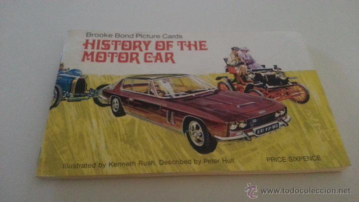 Collectable Albums: HISTORY OF THE MOTOR CAR COMPLETO TEA BAGS A&Ntilde;OS 70
