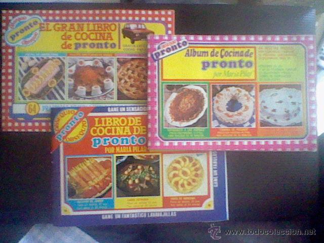 Collectionnisme Album: 3 ALBUMES REVISTA PRONTO RECETAS COCINA MARIA PILAR *C23
