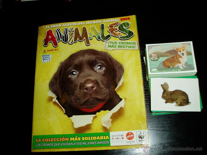 Collezionismo &Aacute;lbum: ANIMALES.MUNDO ANIMAL 2014. ALBUM DE CROMOS. COLECCION COMPLETA 368 CROMOS. PANINI.SIN PEGAR.