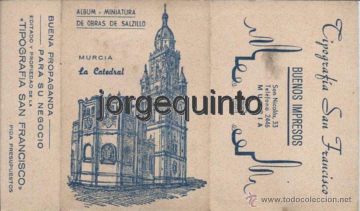 Collectable Albums: PUBLICIDAD. TIPOGRAF&Iacute;A SAN FRANCISCO. MURCIA. &Aacute;LBUM-MINIATURA DE OBRAS DE SALZILLO. LA CATEDRAL.