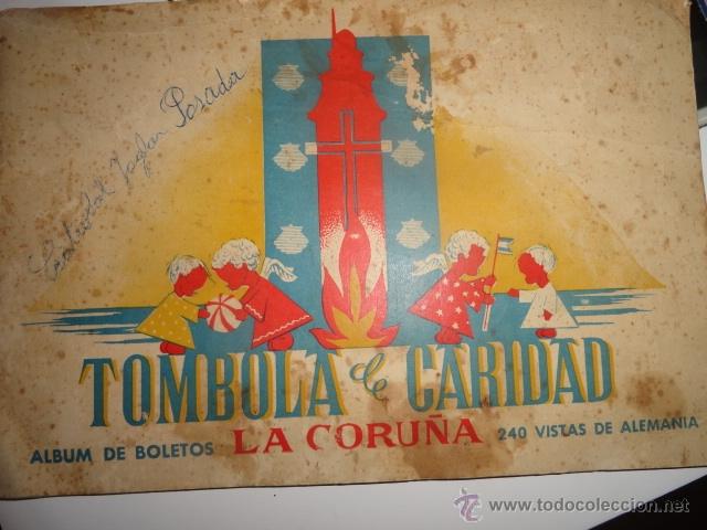 Collezionismo &Aacute;lbum: ALBUM DE 1958 BOLETOS TOMBOLA DE LA CARIDAD LA CORU&Ntilde;A.COMPLETO 240 VISTAS ALEMANIA CROMOS