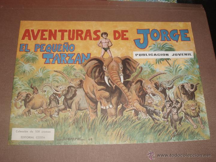 Colecionismo Caderneta: ALBUM JORGE EL PEQUE&Ntilde;O TARZAN NUEVO VACIO CASI COMPLETO CON LOS CROMOS PARA PEGAR